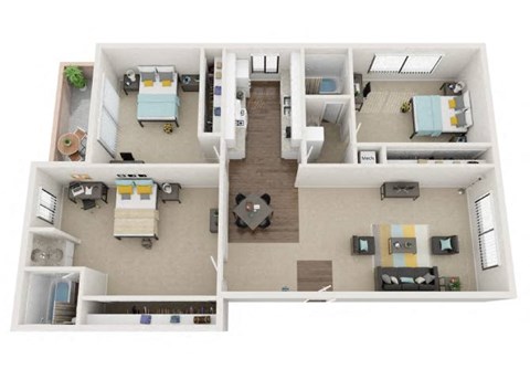 The Highlander Floor Plan at Summer Meadows, Riverside, CA, 92507